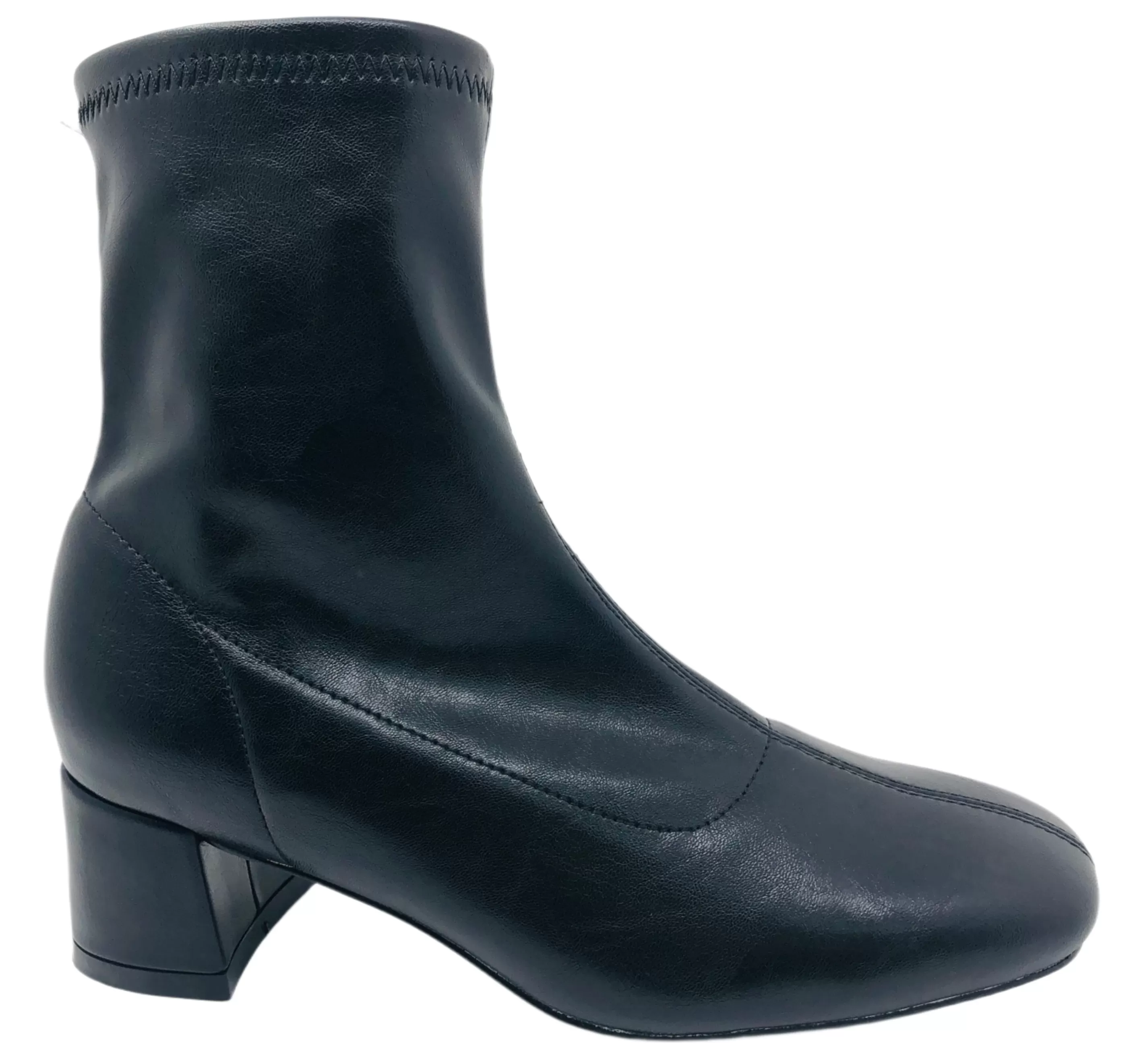 Brown Suede Pointed Toe Block 