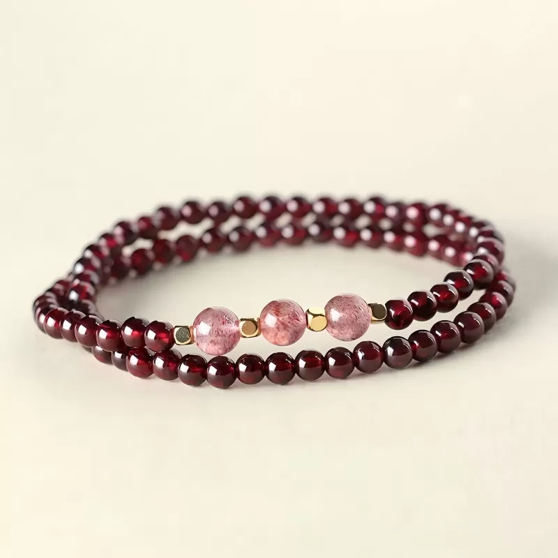 Natural Garnet & Strawberr