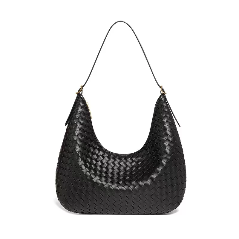 Handwoven Leather Hobo Shoulde