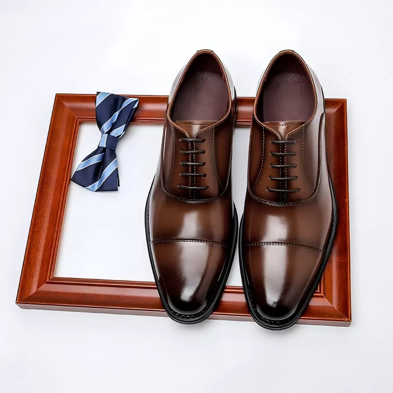 Genuine Cow Leather Cap Toe Ox