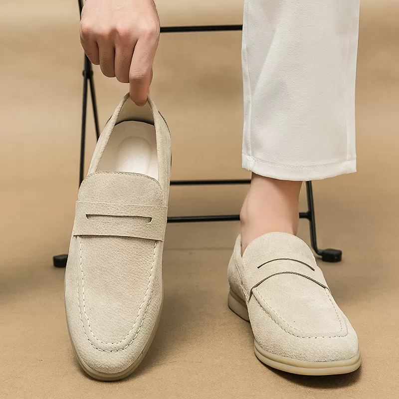 Genuine Suede Leather Penny Lo