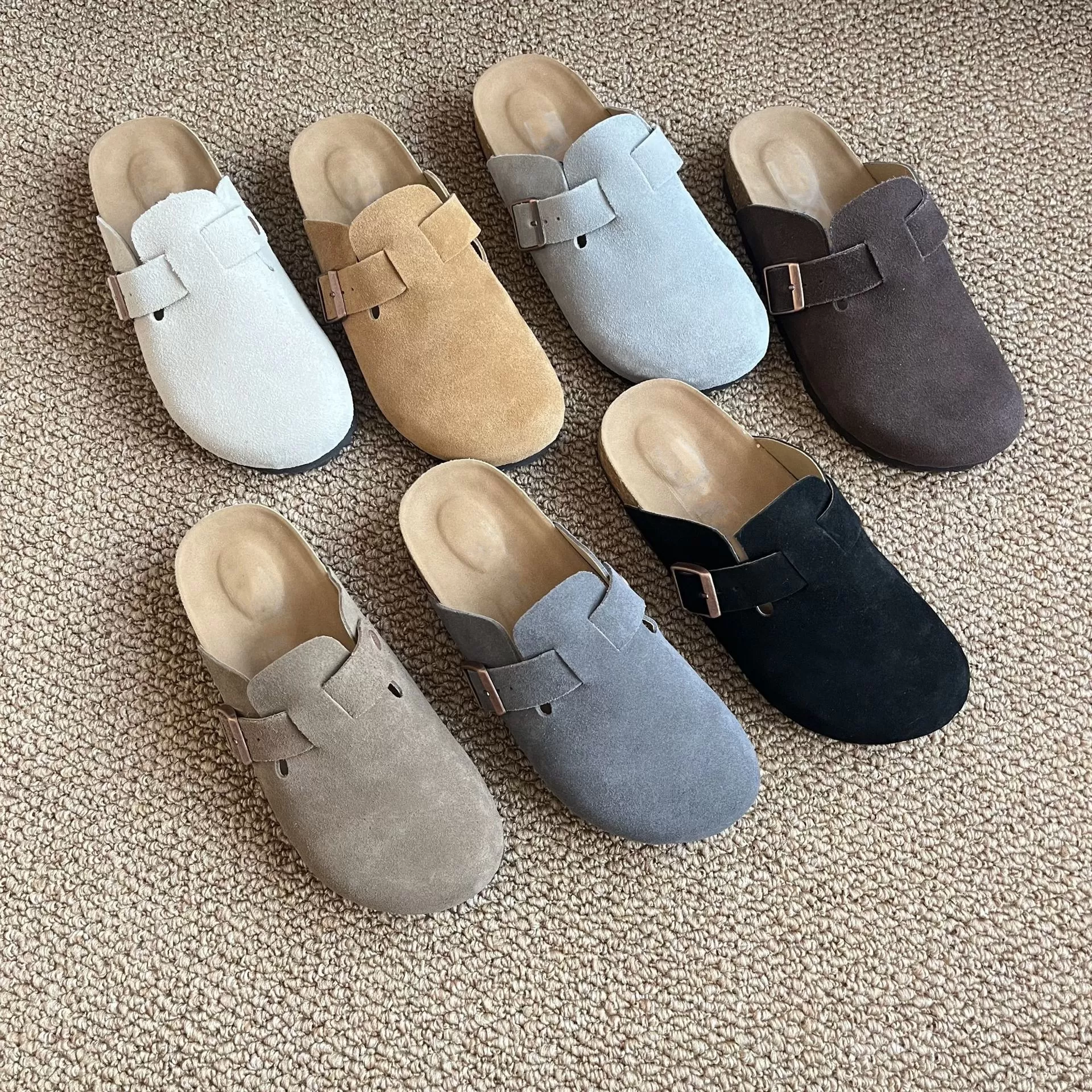 Women Suede Adjustable Buckle 