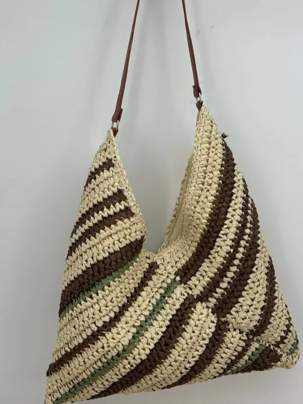 Vintage Striped Handmade Croch