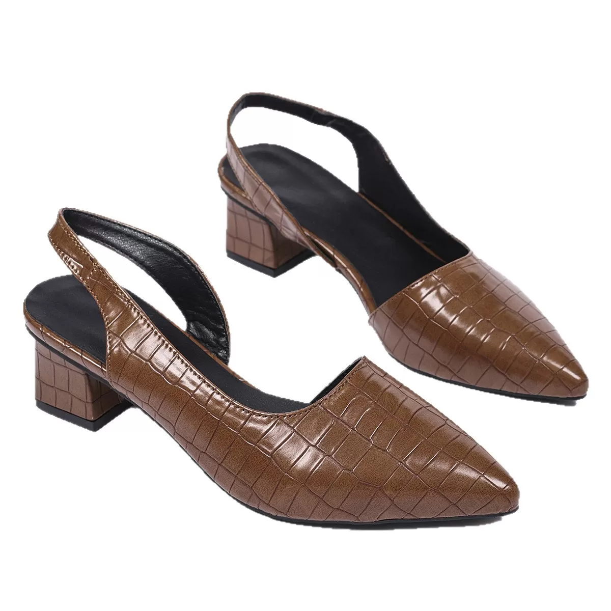 Women Crocodile Embossed Point