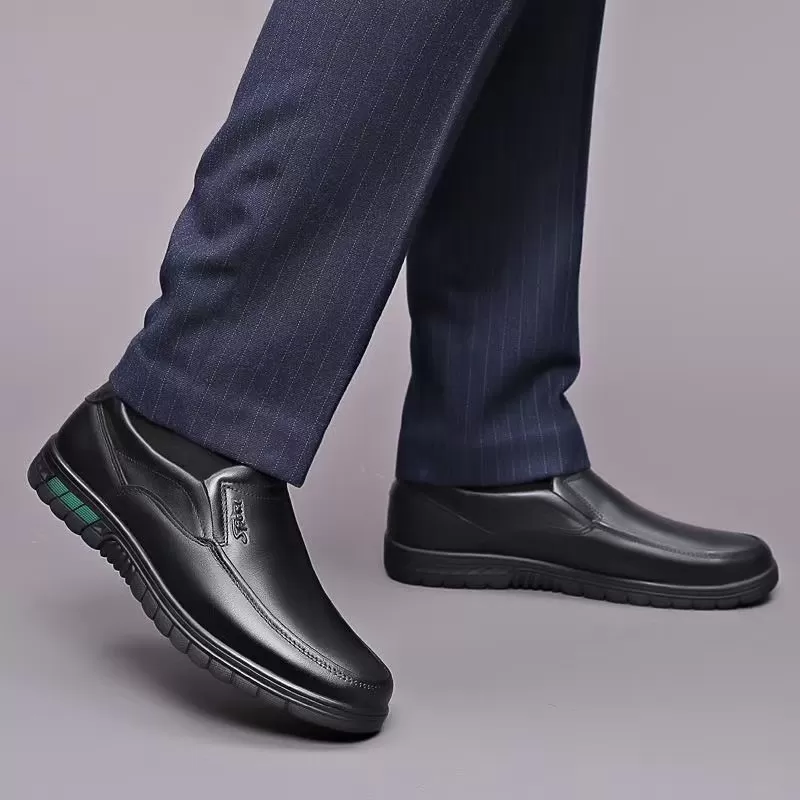 Men Genuine Leather Slip On Lo